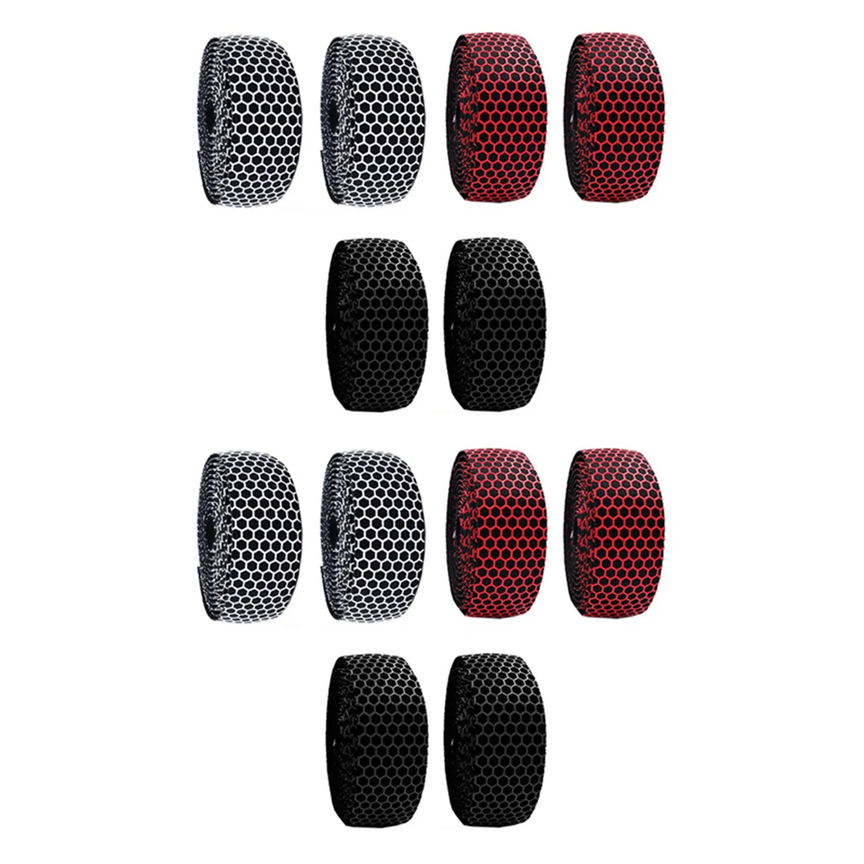 

4X MOTSUV Bicycle Handlebar Tape Road Bike Silica Gel Tape Soft Breathable Bike Handlebar Tape MTB Fixed Gear Belt Black