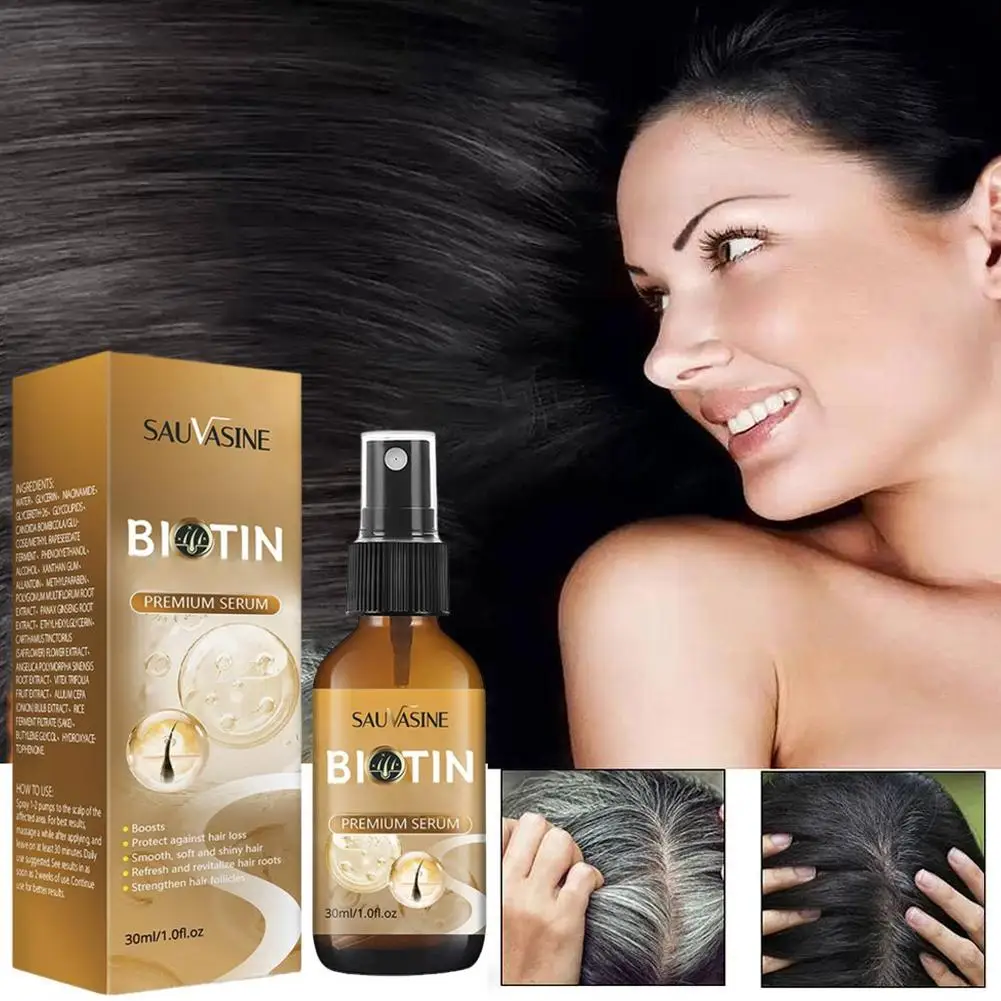 Biotin масло для роста волос мужчин и женщин против разрыва усилитель увлажняющее