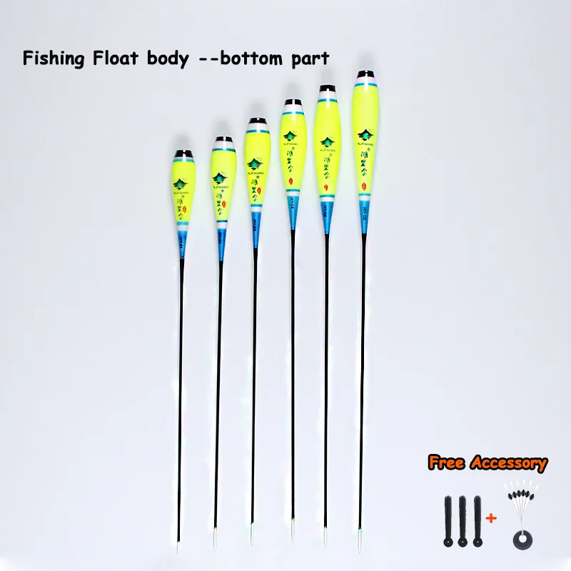 1PC Fishing Floats Body Bottom Part Inner Diameter 5.2MM Composite Nano Plastic Bobbers Fishing Accessory Tackle(No Battery)