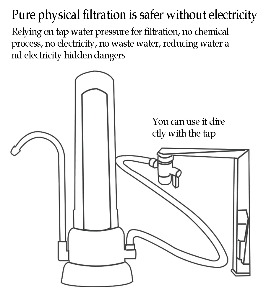 Фильтр для питьевой воды UF ультрафильтрующая система домашний кухонный