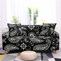 sofa cover for living room paisley flower print elastic corner sofa cover chaise lounge sectional couch cover protector 1 4 seat