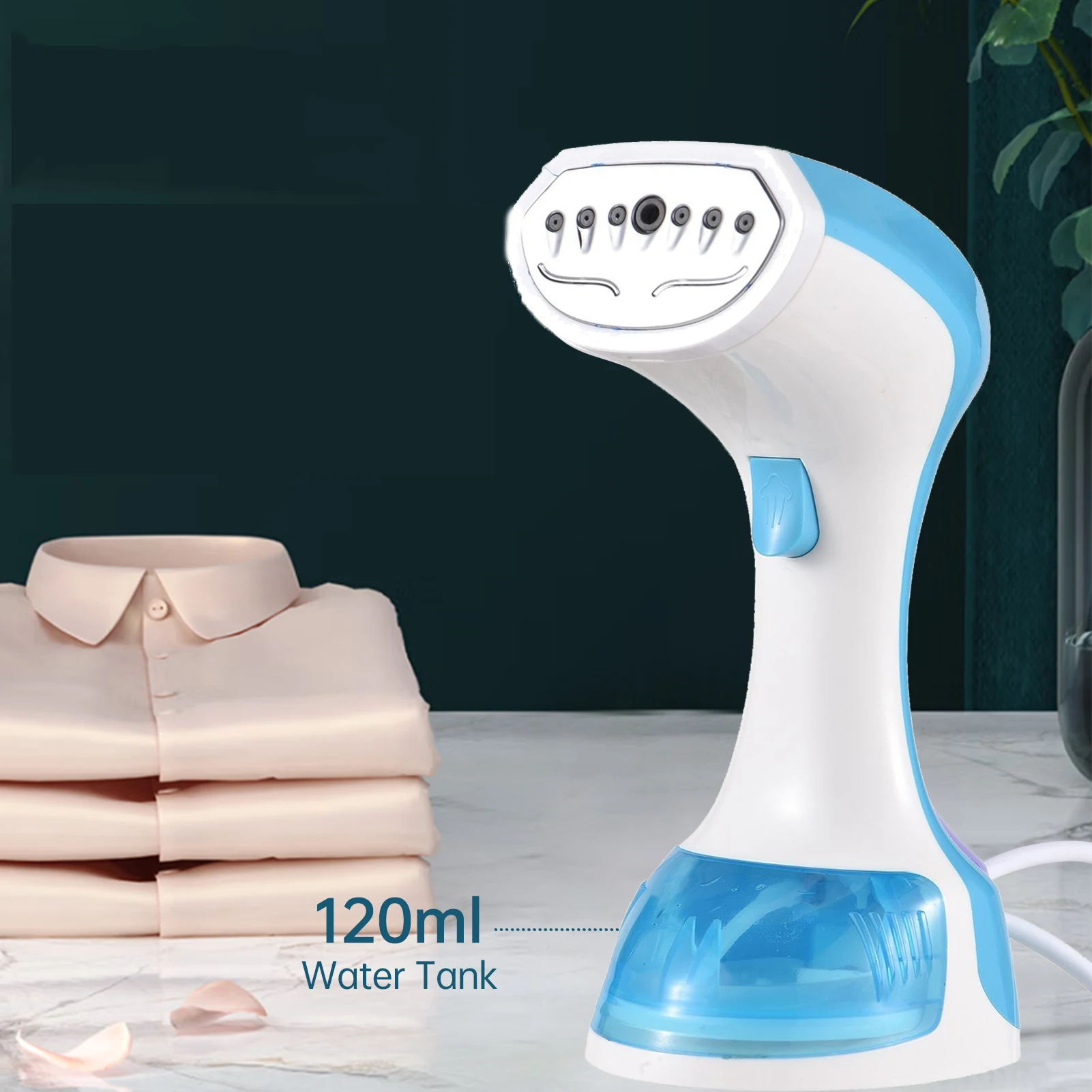 

Garment Steamer Portable Iron for Clothes Handheld Steam Generator for Home Appliance Quick Heating 1100W with 120ML Water Tank