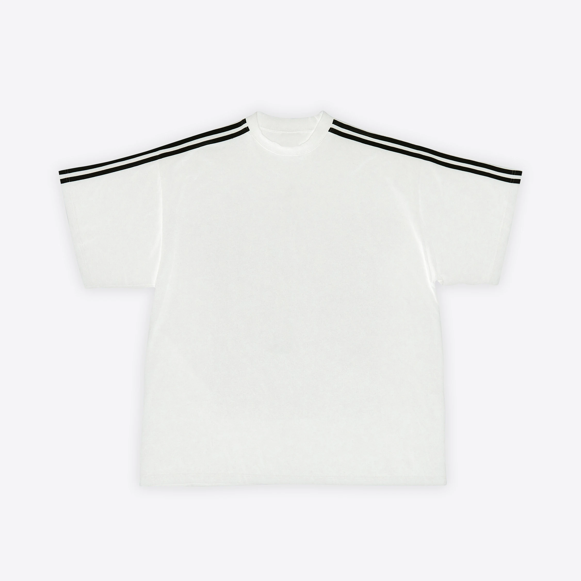 

EDGO Black and White Striped Short Sleeve T-Shirt #edgo91131