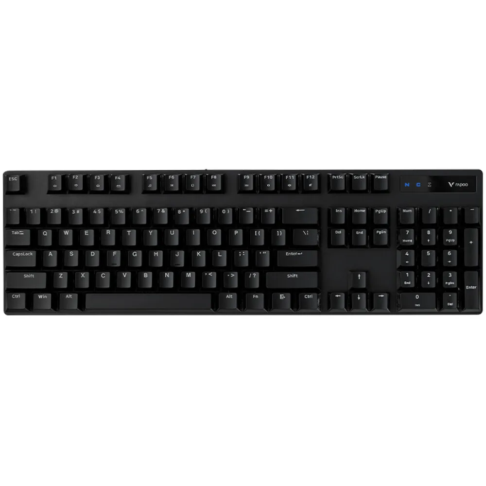 Оригинальная Беспроводная Механическая игровая клавиатура Rapoo V500PRO с двумя режимами, проводная/2,4G Беспроводная клавиатура с 104 клавишами