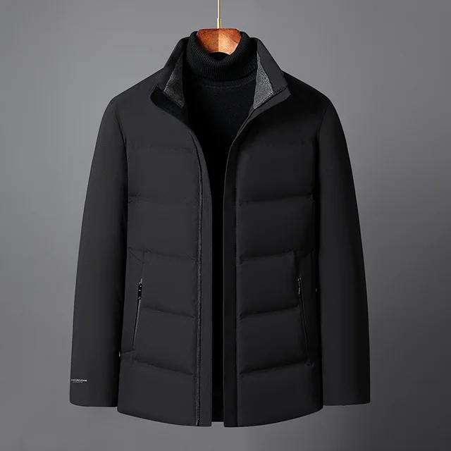 Luxury brand Men's Down Coat 2023 Brand Casual Winter Puffer Jacket Men Thick Warm High Quality Stand Collar Plus Size Black Par