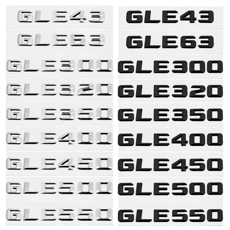 Автомобильная наклейка с буквами эмблема на хвост багажника для Mercedes Benz GLE43 GLE63