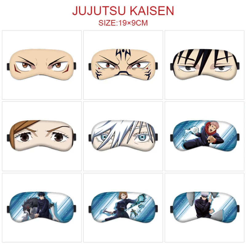 

Jujutsu Kaisen Eye Mask Fushiguro Megumi Gojo Satoru Printing Anime Peripheral Sleep Eyewear Cosplay Eye Masks Kawaii Eyeshade