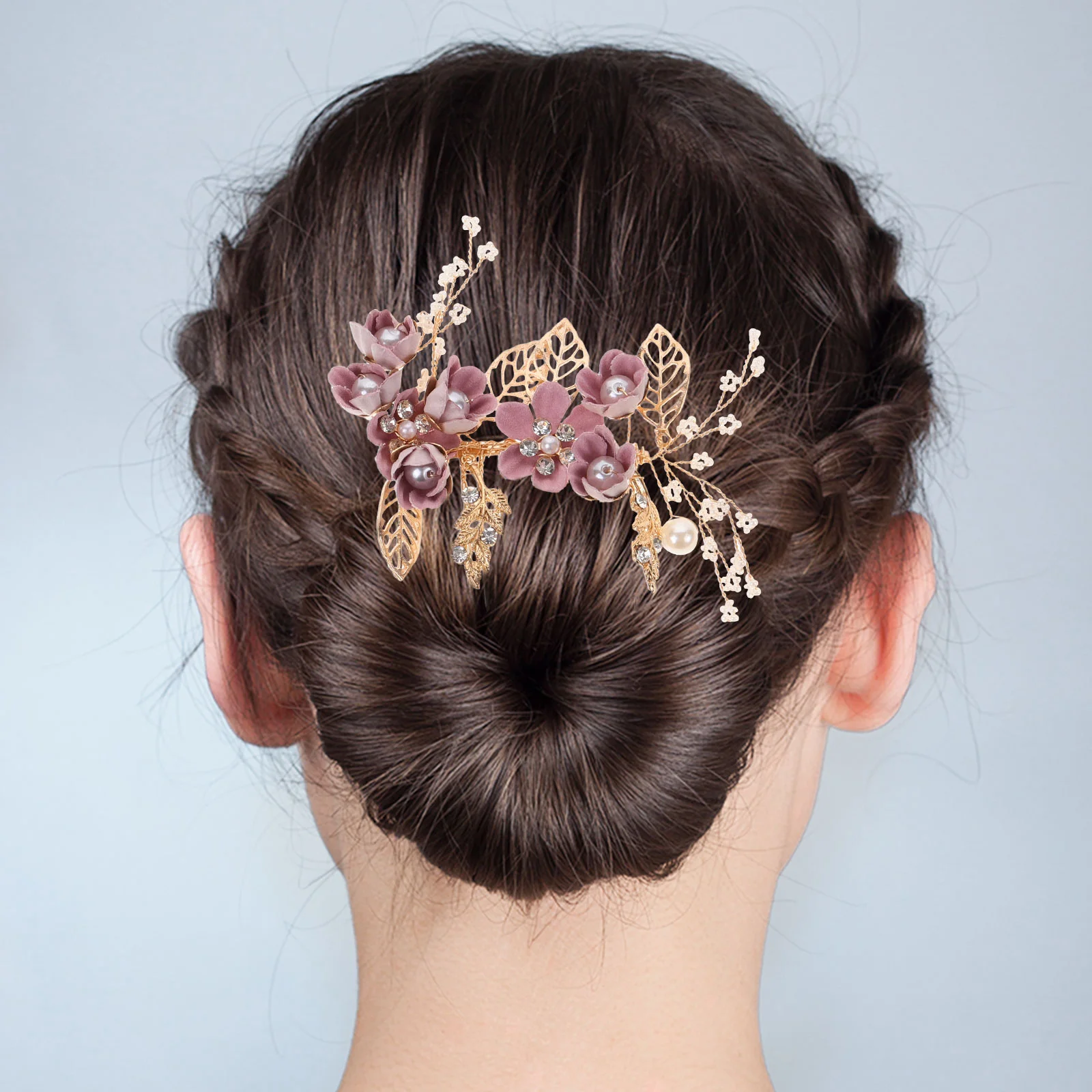 4 шт. брошь с жасмином детские аксессуары ретро-декор головной убор со стразами