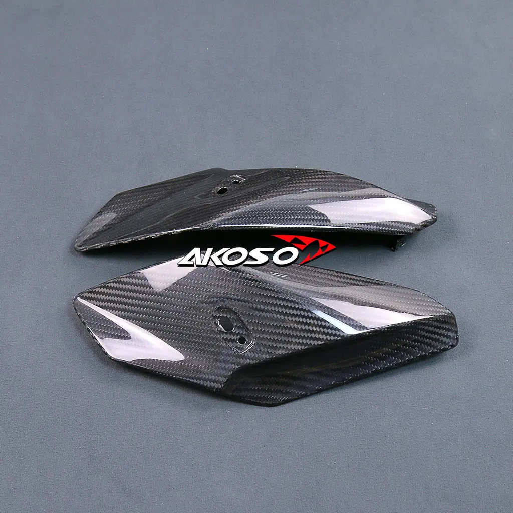 Боковые обтекатели для мотоцикла из чистого углеродного волокна 100% 3K комплект