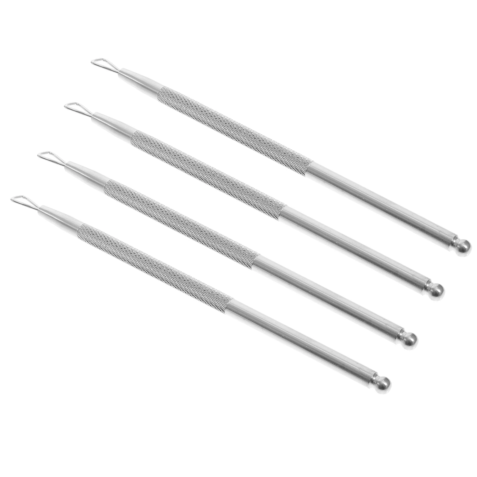 

4 Pcs Stainless Steel Cuticle Pusher Para Uñas Gel Remover Nail Polish Nail Remover Tool for Manicure