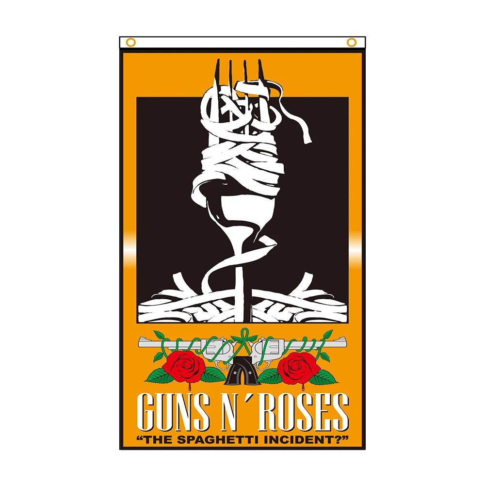 

90x150cm Guns N Roses World Tour Flag Slash Band Banner Outdoor or Party For Decoration