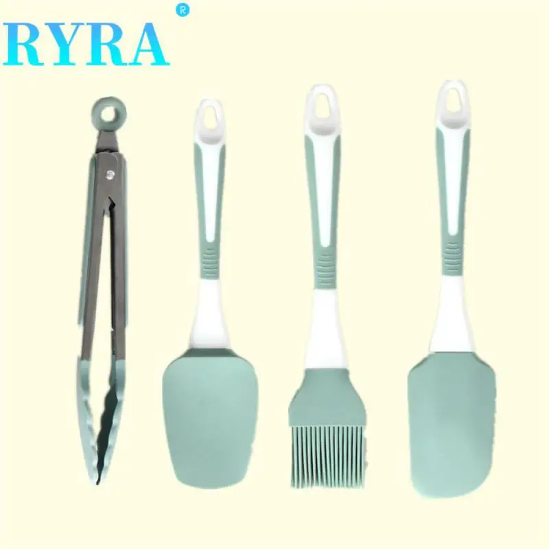 

Oil Brush Scraper Suitable For Kitchen Flexible Silicone Removable Design Easy Cleaning Four-piece Mixing For Kitchen Restaurant