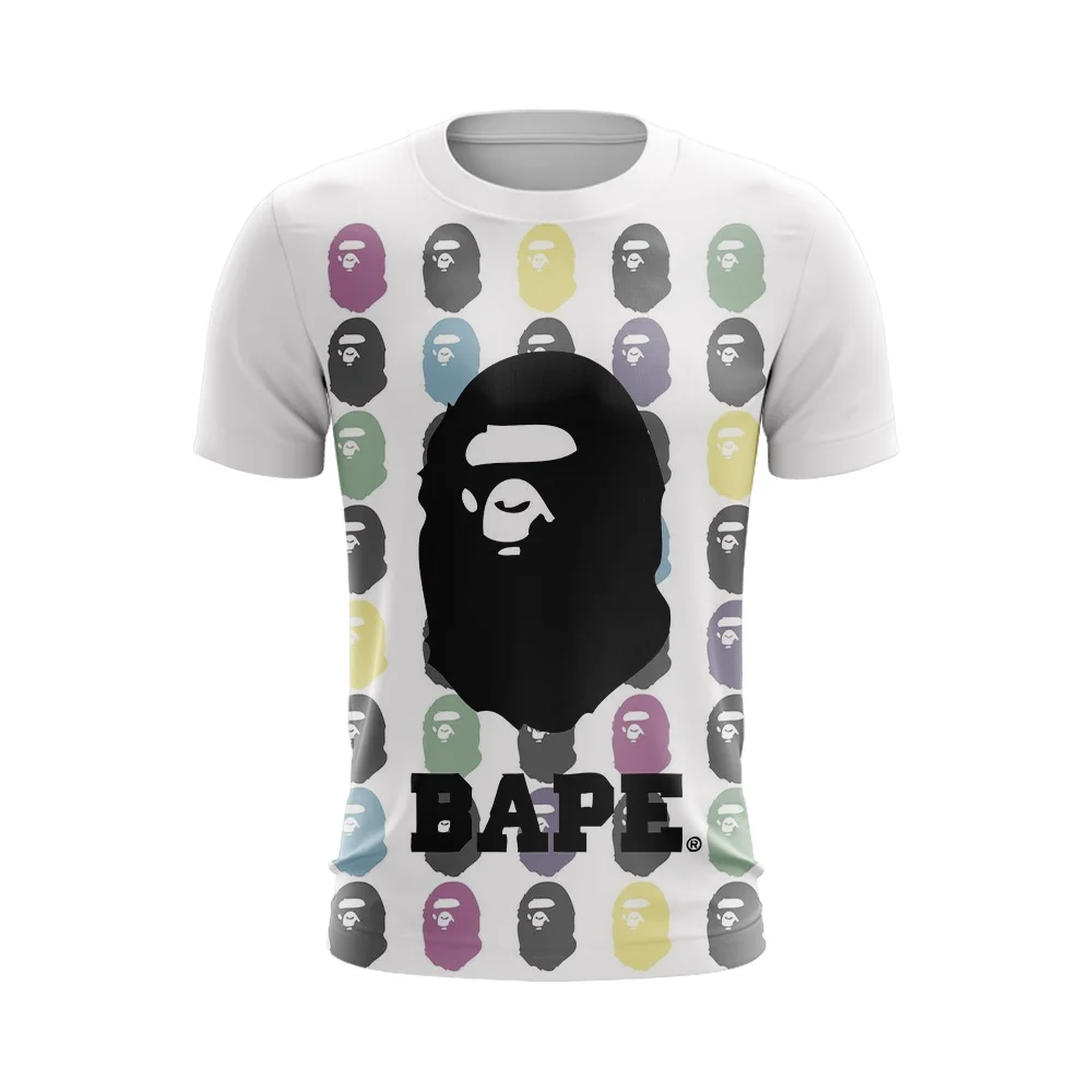 

Y2k Trend Top Oversized 6XL Men T-shirt High Street Women's Party Clothes 2022 New Men's Cool T-shirts BAPE Shark Quality Summer