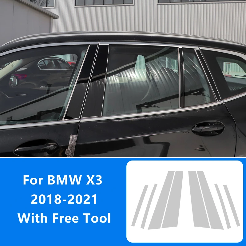 

Для BMW X3 2018-2022 ТПУ Прозрачная пленка для автомобильной двери окна BC колонны покрытия полоса отражательная панель мембрана отделка Стайлинг