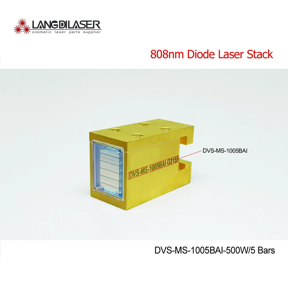 DVS-MS-1005BAI / Macro-Channel-808-Diode-Laser-Stack / Power 500W / Bar Quantity 5 Pcs / Per Bar Power 100W