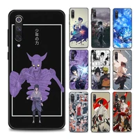 anime naruto uchiba sasuke retro phone case for xiaomi mi 9 9t pro se mi 10t 10s mi a2 lite cc9 pro note 10 pro 5g soft silicone