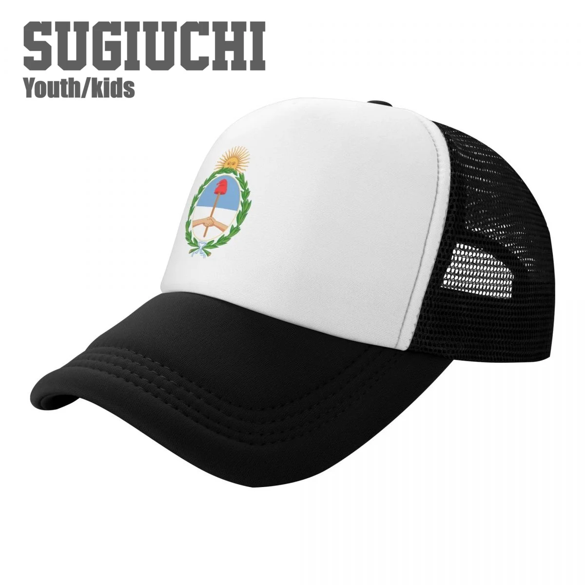 

Kids Mesh Cap Hat Argentina Emblem Baseball Caps for Youth Boys Girls Pupil Children's Hats Outdoor Sports Unisex