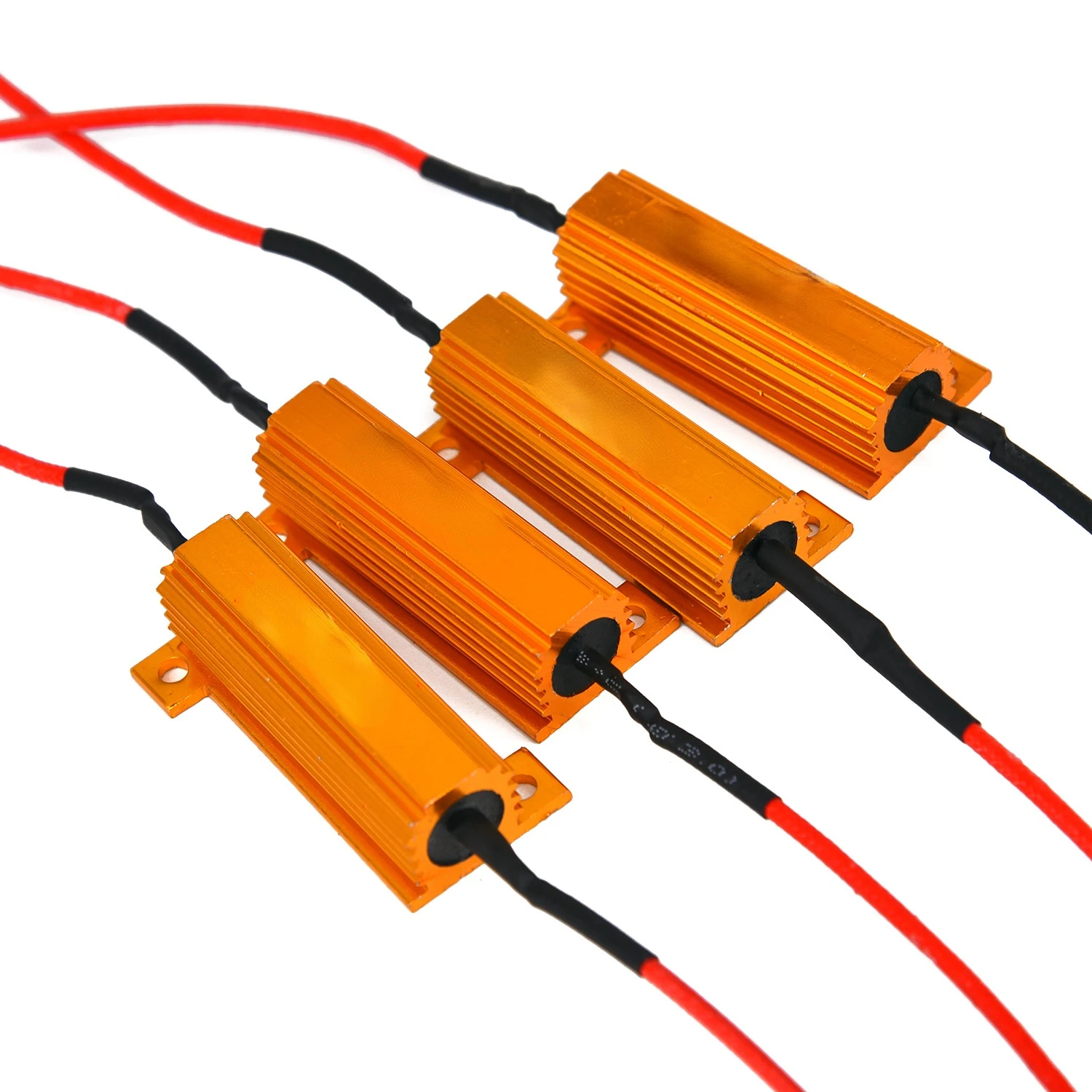 

2022 NEW10pcs PRO 10* 50 W 6 ohm LED Lamp Decoder Brake Light Fault Canceller Resistor Decoder 50*15mm/1.97*0.59 inches car acce
