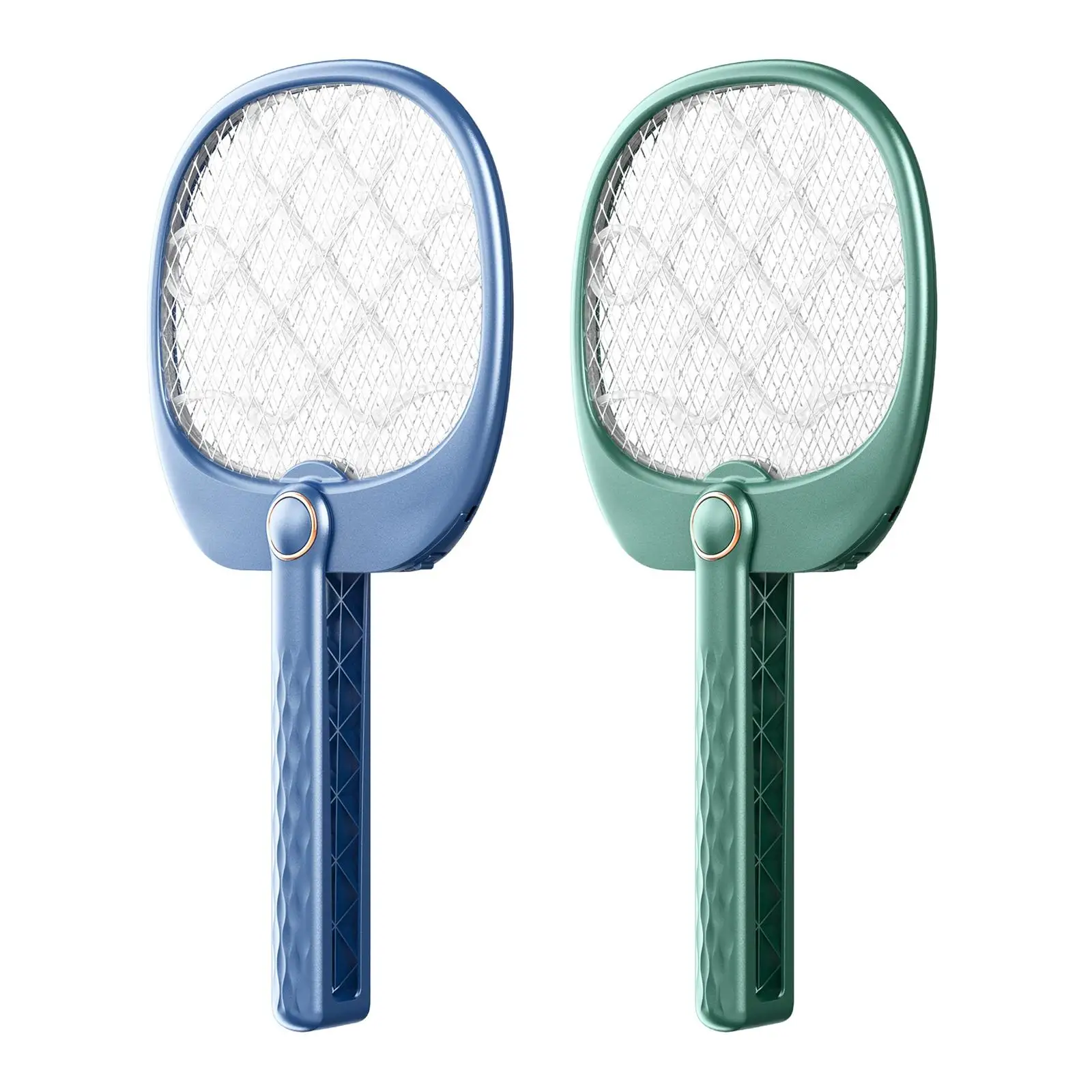 

Folding Fly Killer Swatter Bug Zapper USB Rechargeable 3 Layer Mesh Light