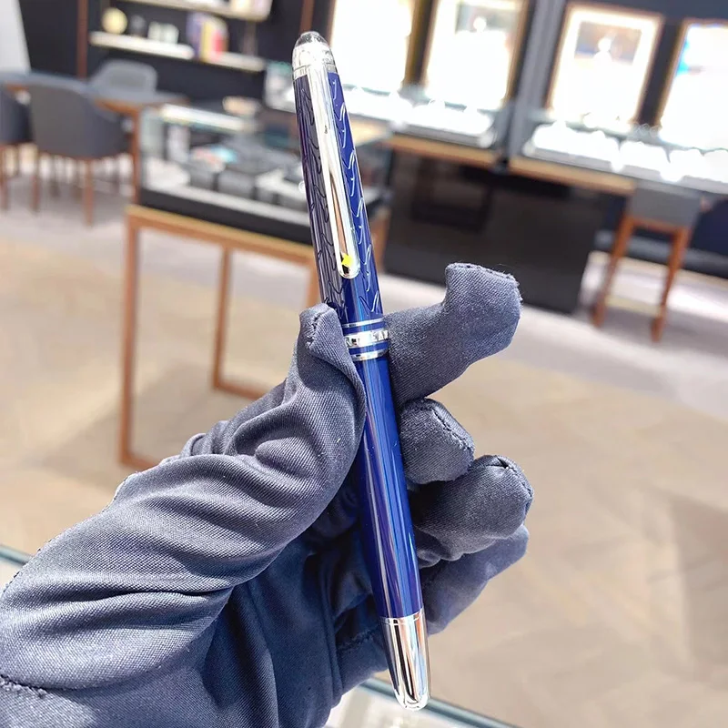 

MB Petit Prince Monte Dark Blue Ballpoint Pen Business Luxury Blance Rollerball Pens for Writing 163