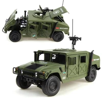 diecast 118 model toy car for hummer tactical vehicle military armored car alloy model with 5 doors opened hobby collection toy