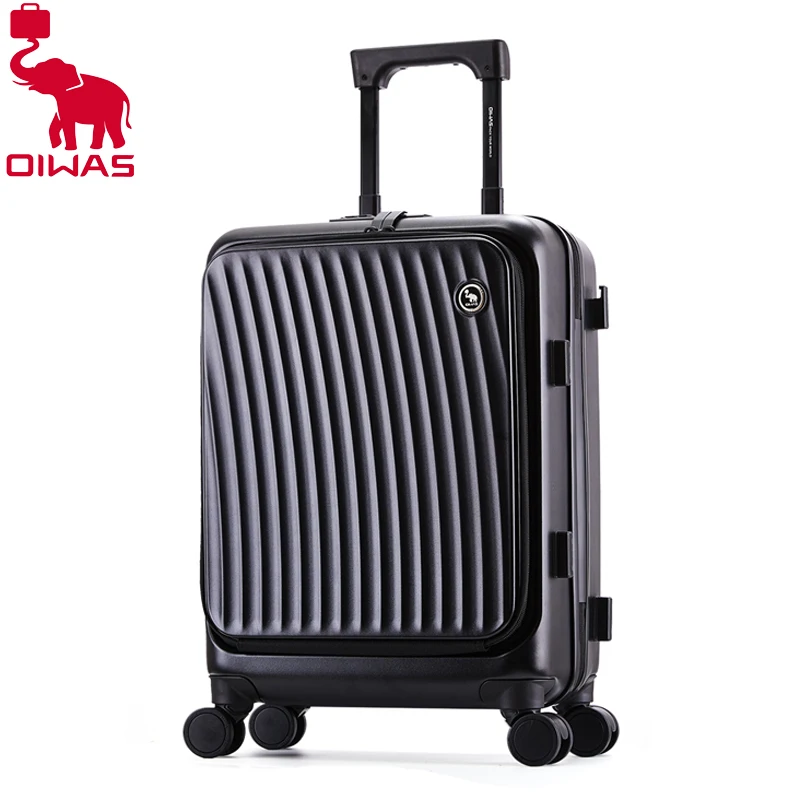 Oiwas Rolling Luggage Suitcase Wear-Resistant Travel bag on wheel 20 inch Silent Spinner Wheels Trolley Luggage Business Trip