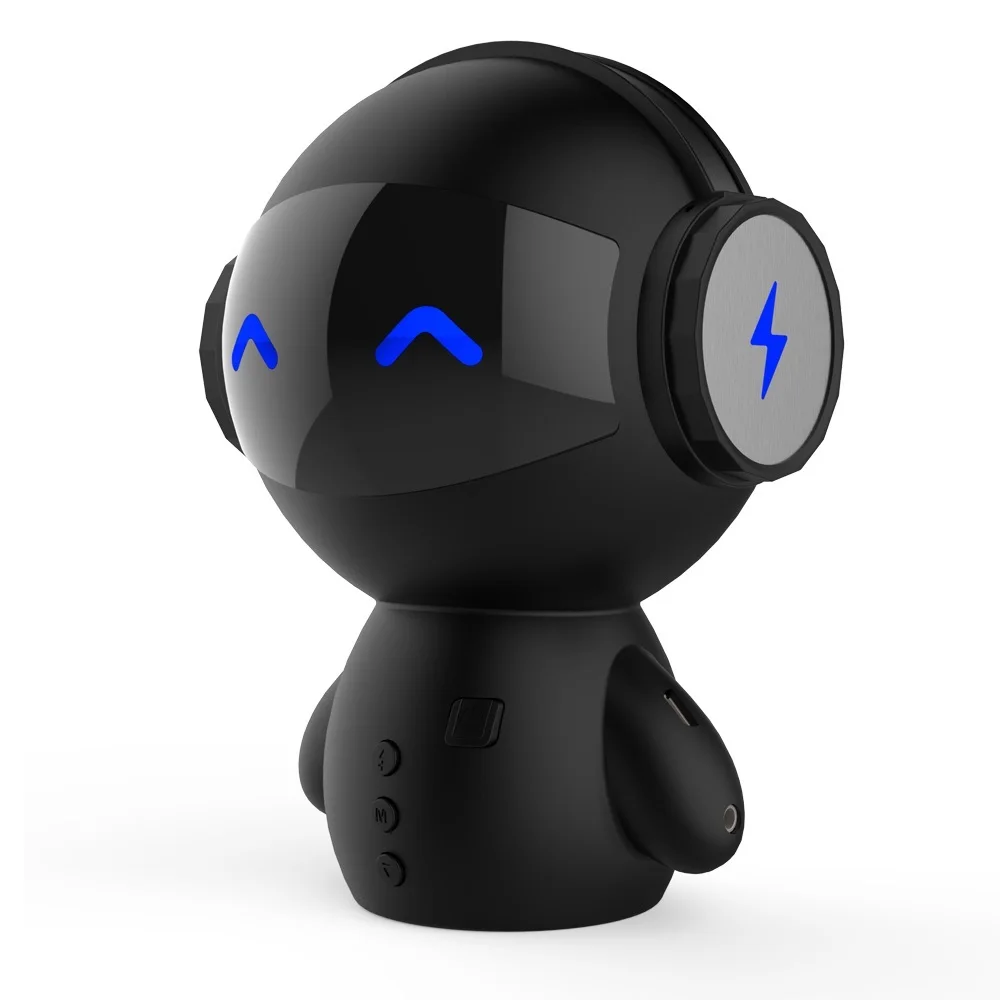 

2022.New Innovative Robot Smart Blueototh Speaker With BT CSR 3.0 Plus Bass Music Calls Handsfree TF MP3 AUX And Power Bank