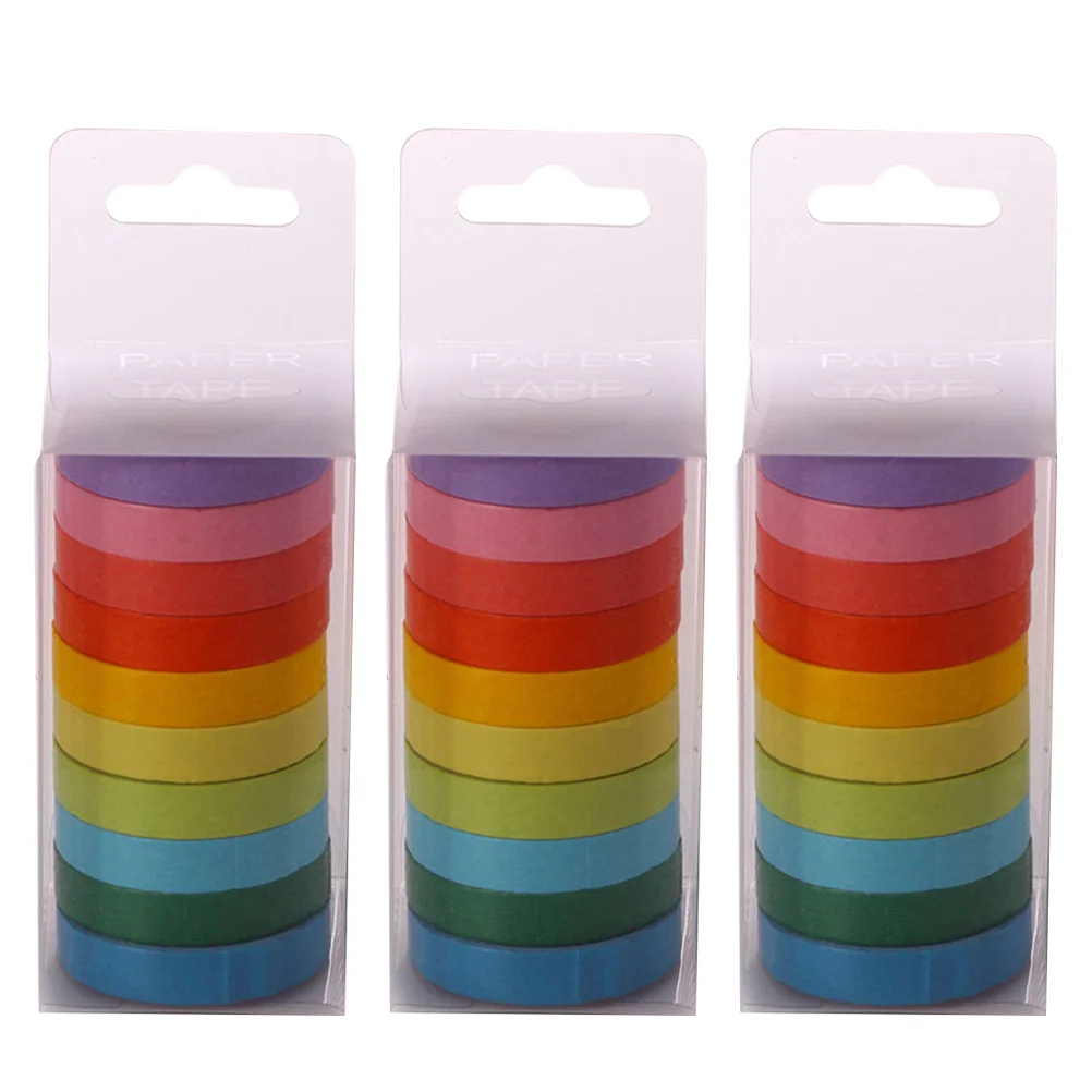 

30Pcs Tapes Label Sticker Diary Tape Paper Tape Bronzing Paper Tape for DIY Notebook Label