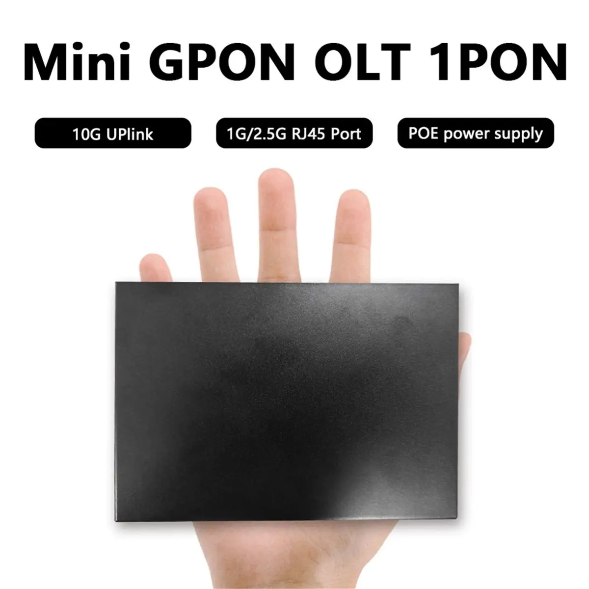 Фото Новинка 2026: Мини GPON OLT с 1 портом PON, VLAN, 10G, 1 портом Uplink, 12В 2А DC, поддержка 128 ONU, PoE-питание, 9 дБ №5