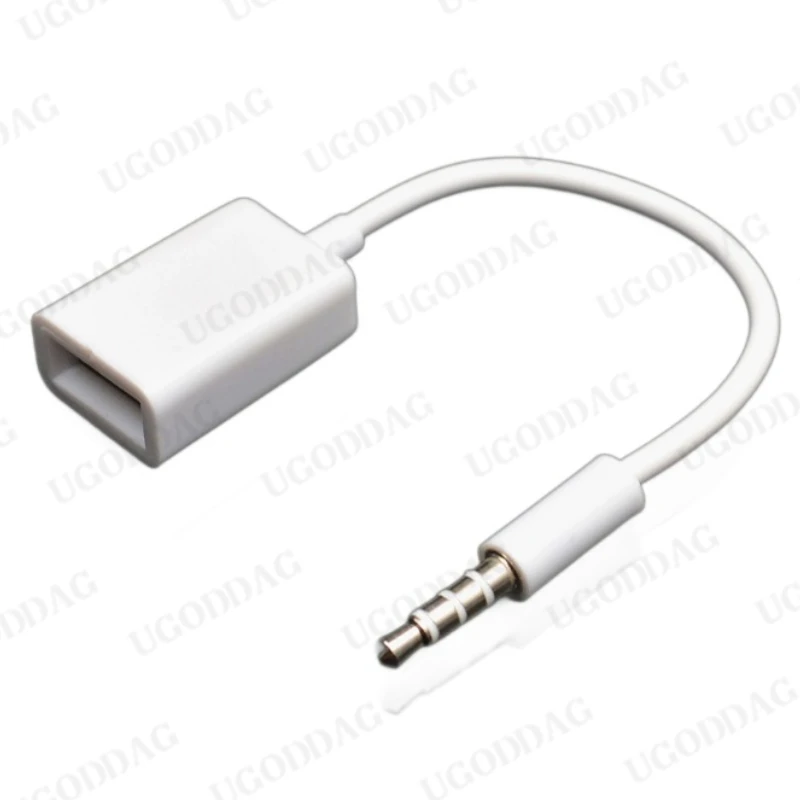 UGODDAG кабель AUX на USB 2.0 белый 15 см