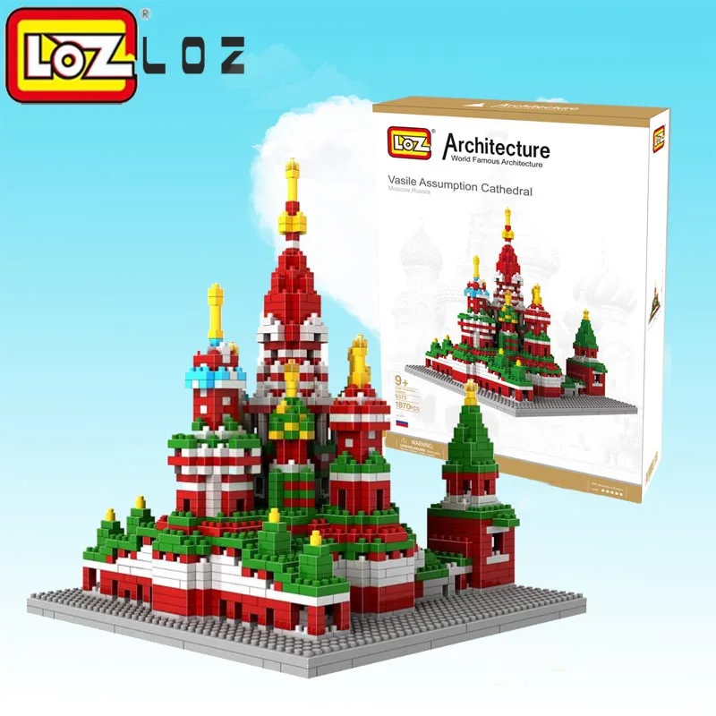 

LOZ Architecture Saint Basil's Cathedral Gift Series Diamond Blocks Building Blocks City House Toy Russia Church Model for kid