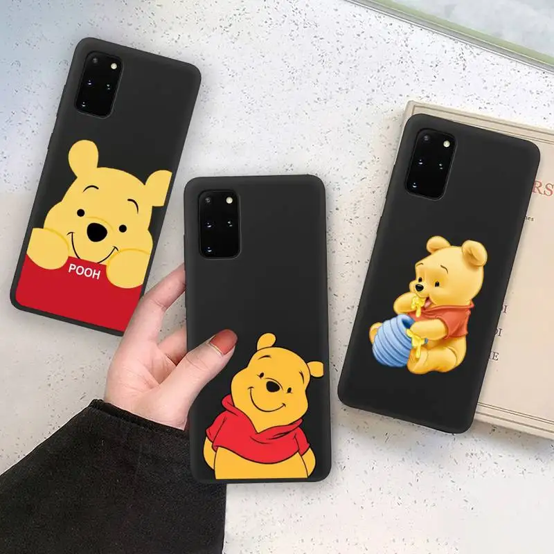 

Cute Winnie the Pooh Phone Case Soft For Samsung Galaxy Note20 ultra 7 8 9 10 Plus lite M21 M31S M30S M51 Cover