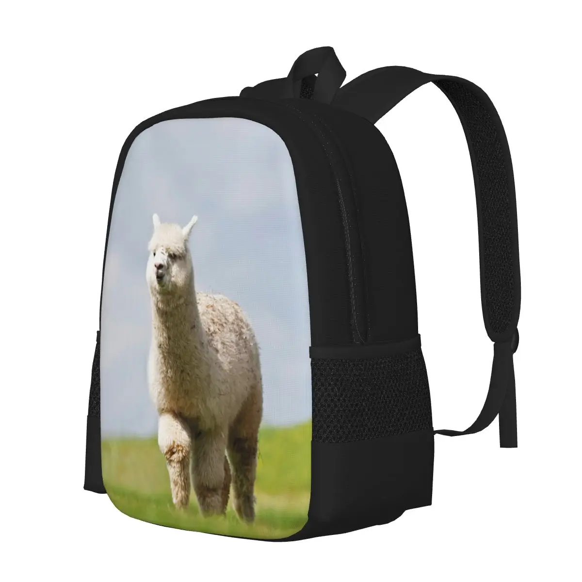 

Men Women Alpaca Backpack Teenage Travel School Bag Large Capacity Rucksack