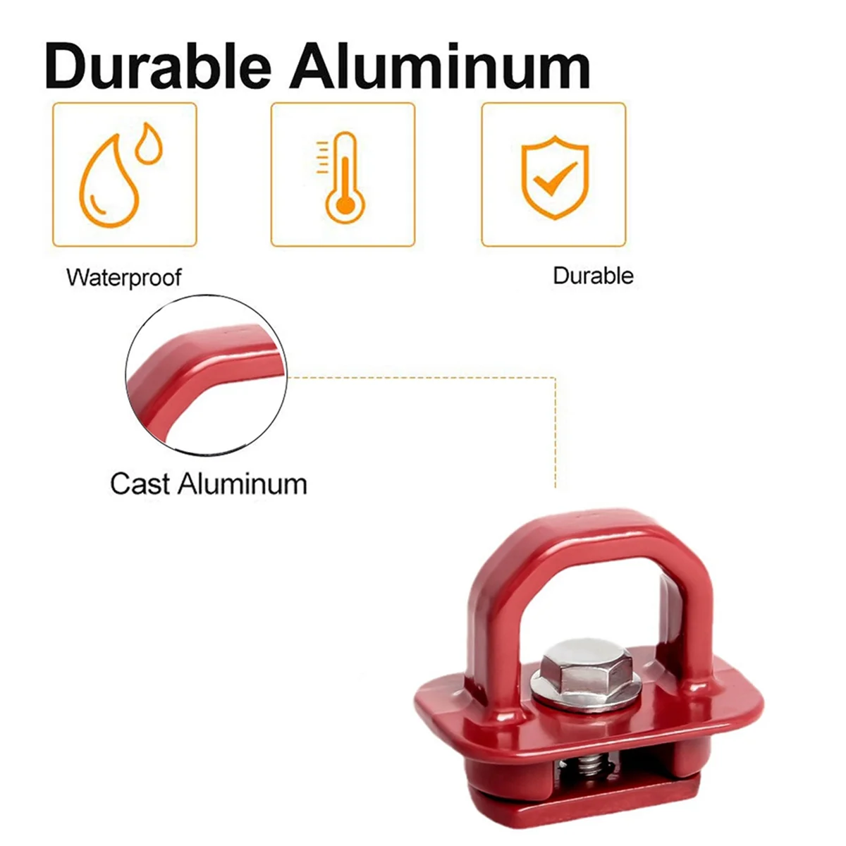 Красный анкер для боковой стены грузовика 4 шт. в комплекте анкерный Chevy Silverdo