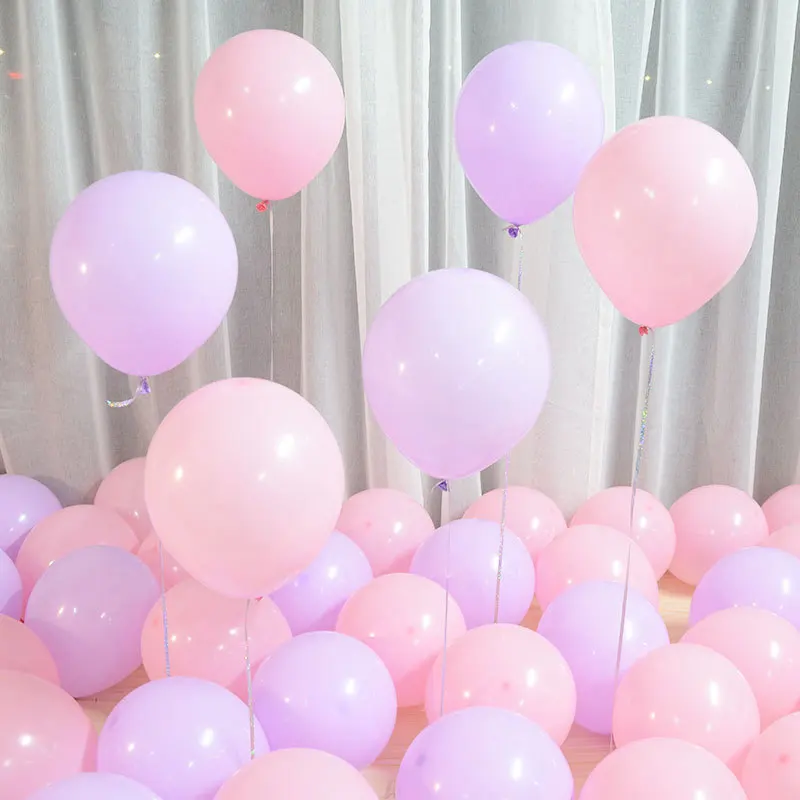 

100PC 10inch Pastel Latex Colorful Balloon Macaron Pink Blue Wedding Birthday Party Baby Show Decoration Ball Anniversary