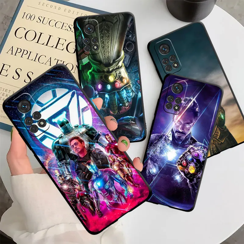 

Marvel Hero The Avengers Case for Xiaomi Mi 11T 10T 11 Lite 5G Note 10 A2 Lite 9 SE CC9 12T Pro 9T 12 13 TPU Soft Matte Cover