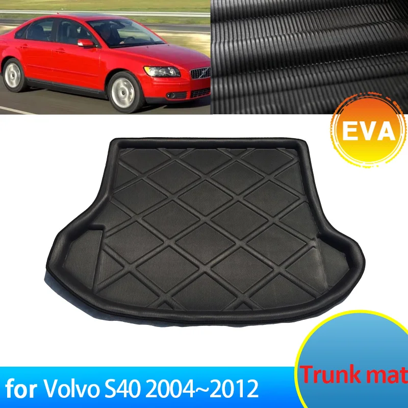 

Автомобиль для Volvo S40 2004 ~ 2012 2011 II 2010 2009 2008 2007 2006 аксессуары для багажника Коврик для пола водонепроницаемый фотоподнос