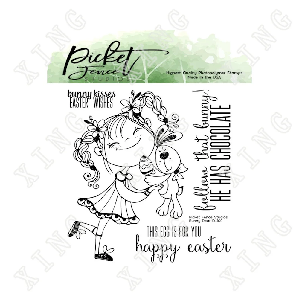 

2022 Easter Bunny Dear Clear Silicone Cling Stamps Seal Diy Craft Paper Scrapbooking Greeting Card Decoration Embossing Molds