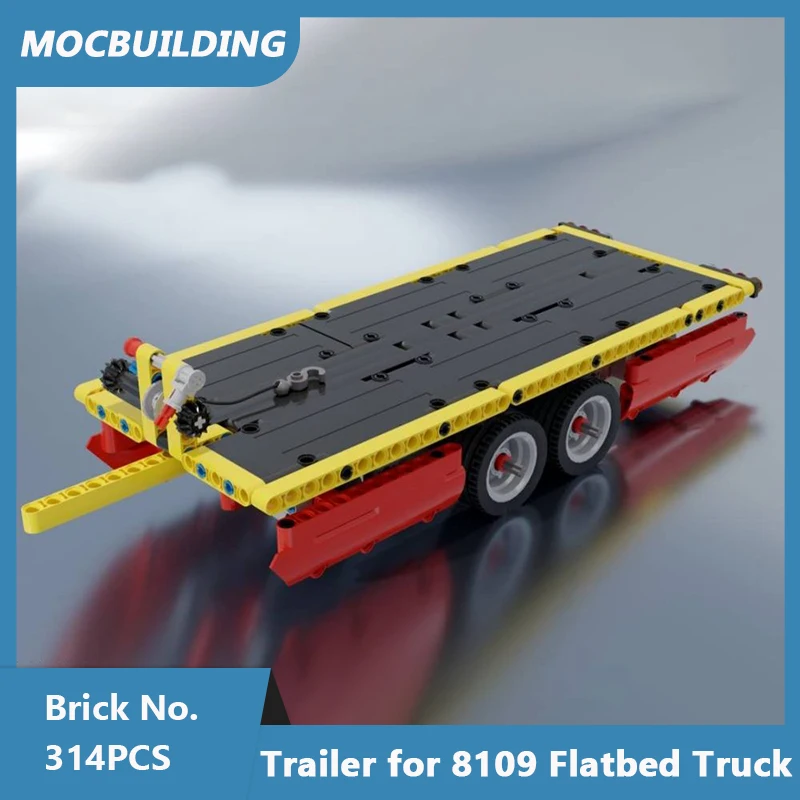 

MOC Building Blocks Trailer for 8109 Flatbed Truck Model DIY Assembled Bricks Creative Educational Children Toys Gifts 314PCS