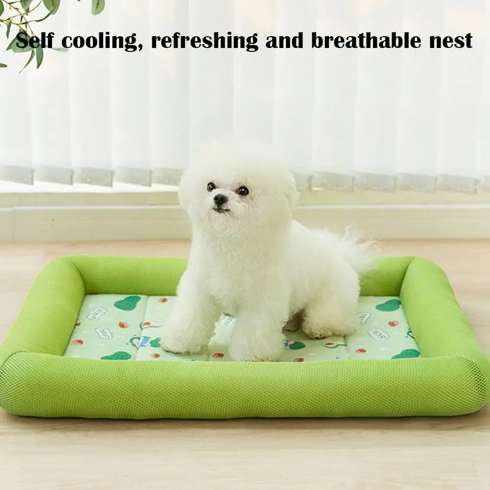 

Reusable Dog Pet Bed Mat Summer Cooling Ice Pad Dog Sleeping Square For Cute Dogs Cats Bed Mat Pet Supplies U6e7
