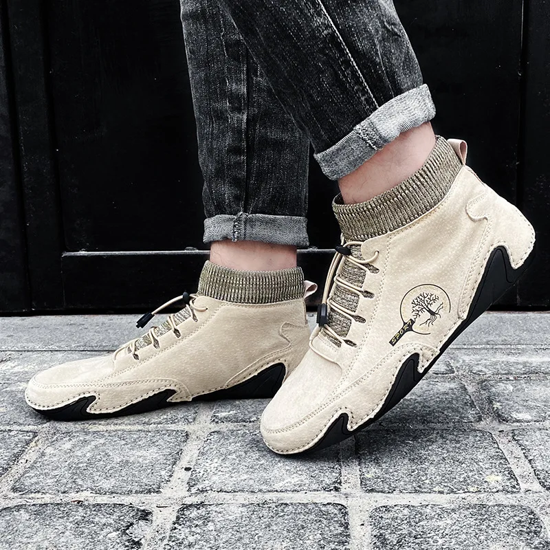 

Men's Sneakers Cow Suede Leather Men Loafers Shoes Fashion Slip on Men Driving Shoes Soft Sapato Masculino Mocassin Homme