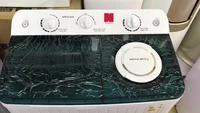 household large capacity variable frequency semi automatic twin tube washing machine and dryer 220v