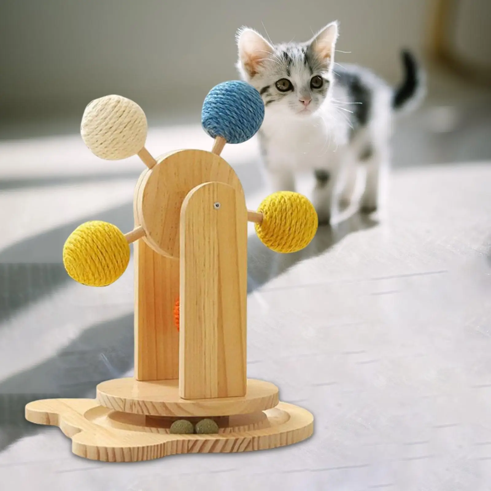 

Cat Scratching Ball Furniture Pet Supplies Activity Center Scratch Toys