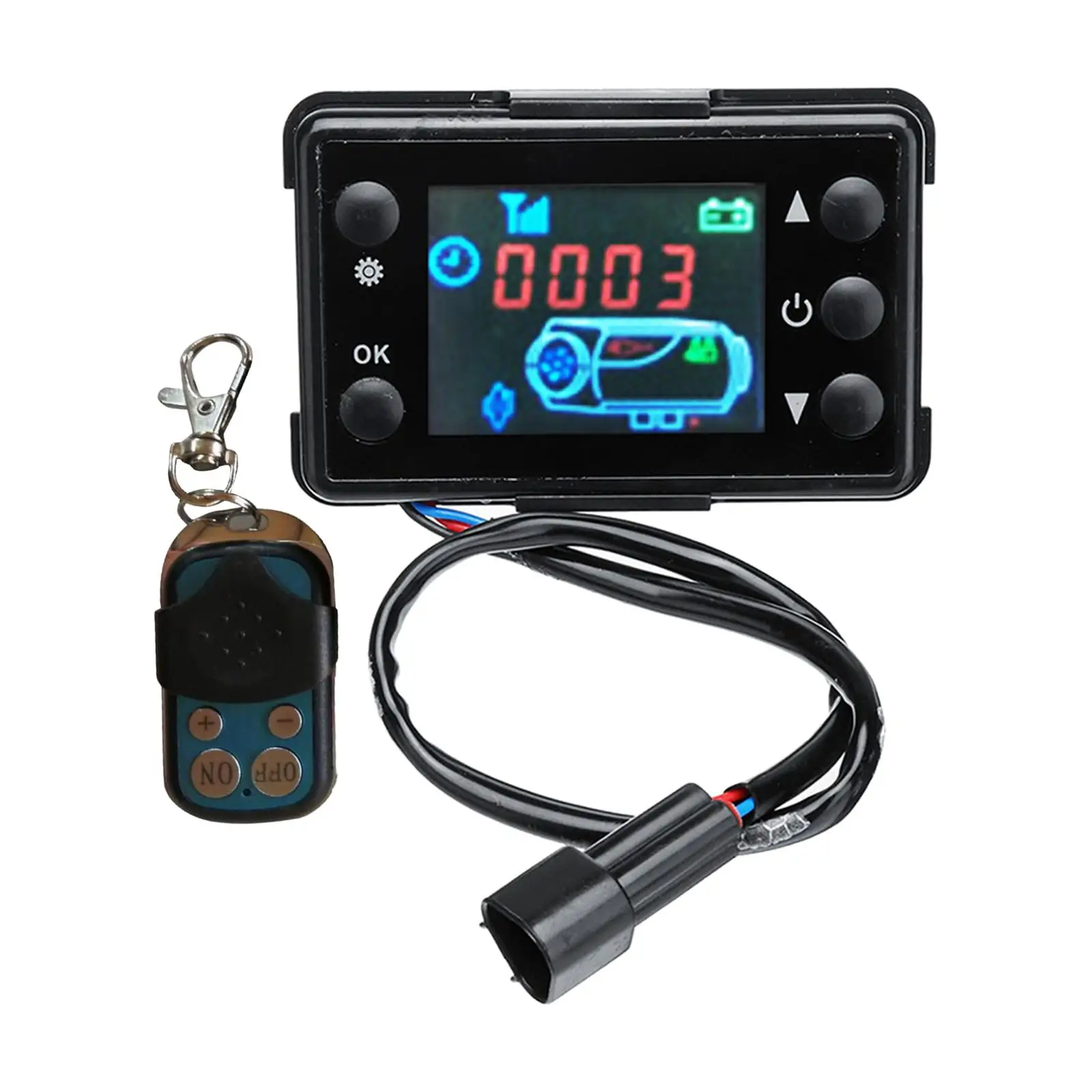 

LCD Switch Parking Heater Control 12/24V Parts Remote Control for Car Vehicles
