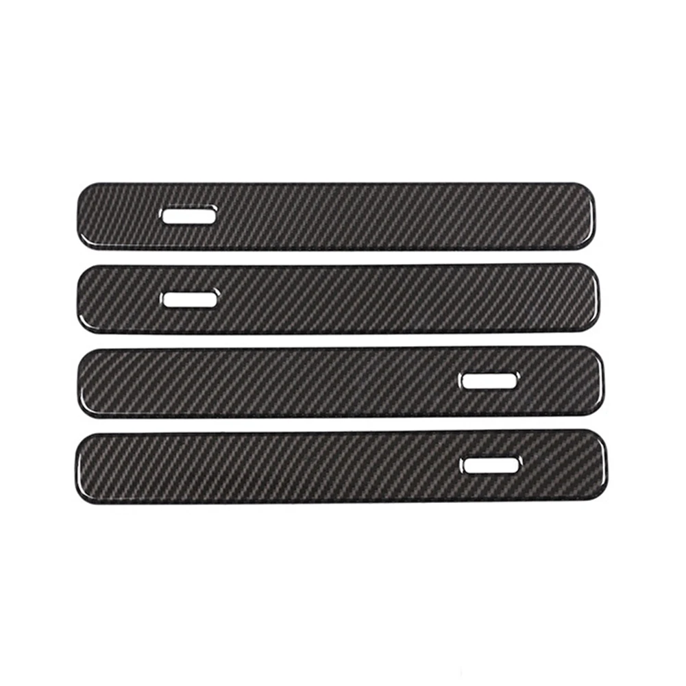 

New Exterior Door Handle Patch Trim Outer Handle Patch Prevent Scratch And Abrasion. ABS Carbon Fiber Pattern Car Interior
