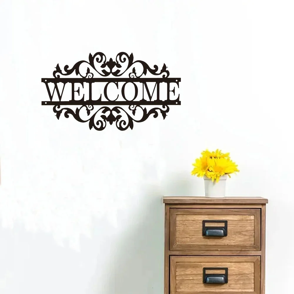 Очаровательный Металлический Знак Приветствия Для Украшения Крыльца. Стильный