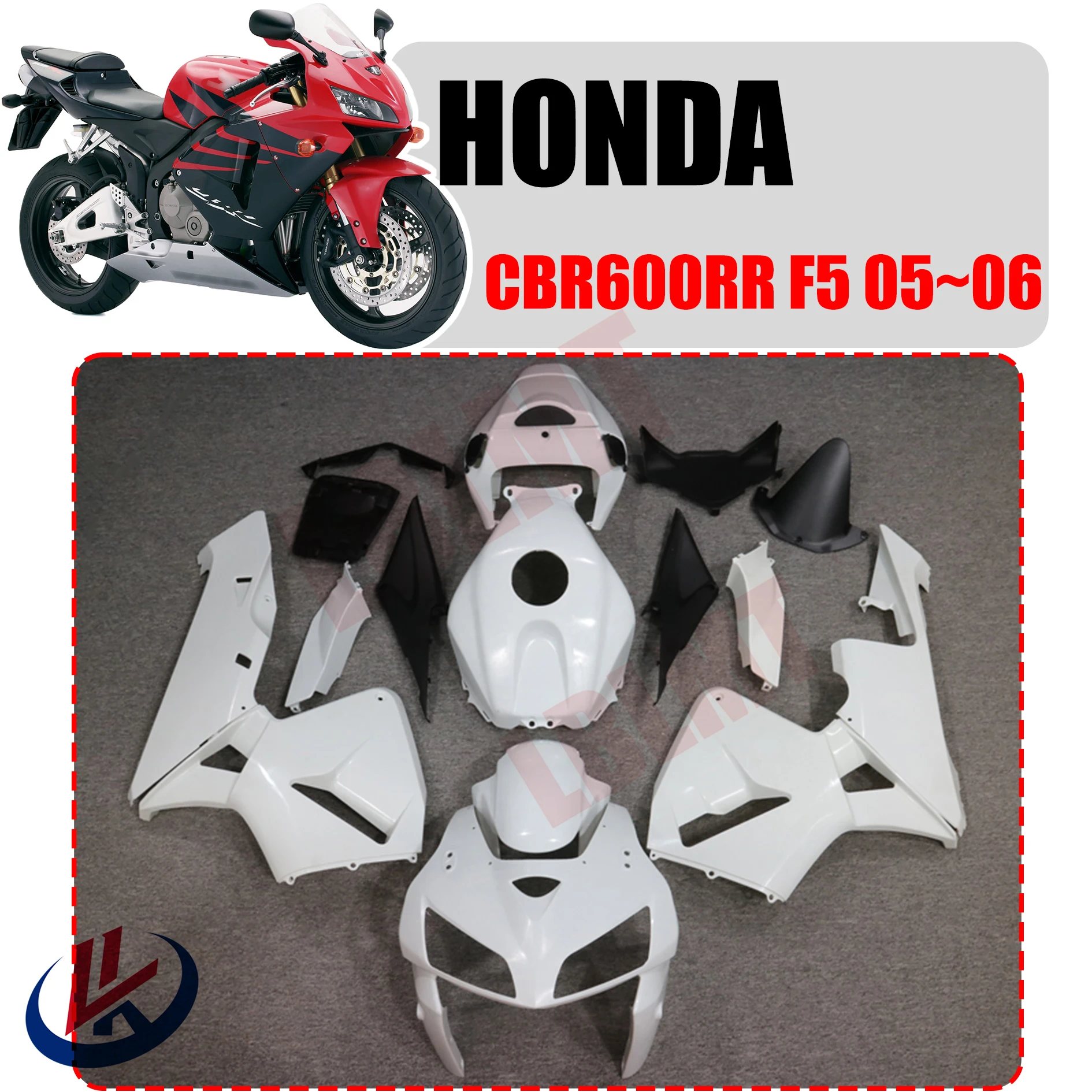 

For HONDA CBR600RR CBR 600RR CBR 600 RR F5 2005 2006 Motorcycle Full Body Fit Fairing For Honda CBR600rr 2005 2006 Full Fairing