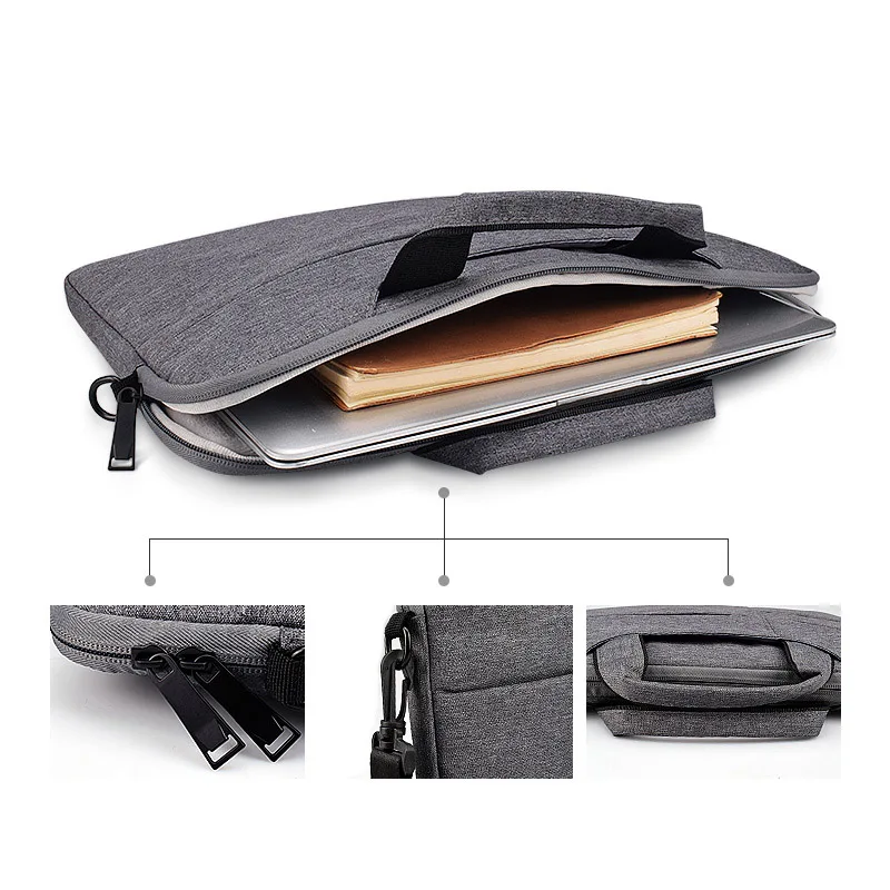 Laptop Bag 13.3 14 15.6 inch Waterproof Notebook Case Sleeve For Macbook Air Pro 13 15 Computer Shoulder Handbag Briefcase Bag