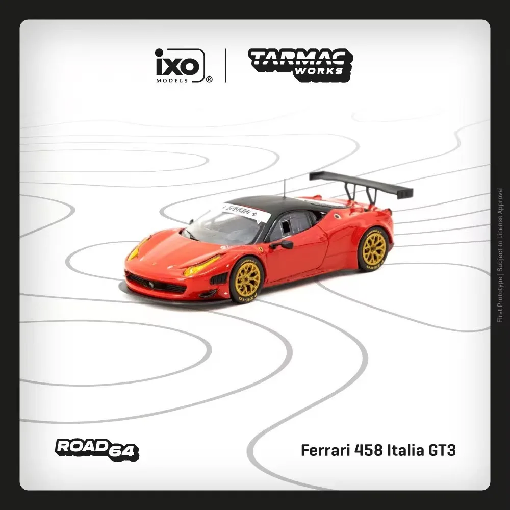 Фото Tarmac работает на складе 1:64 Ferrari 458 488 GT3 345 F355 Challenge, литая под давлением модель автомобиля, коллекция игрушек Tarmac Works №2