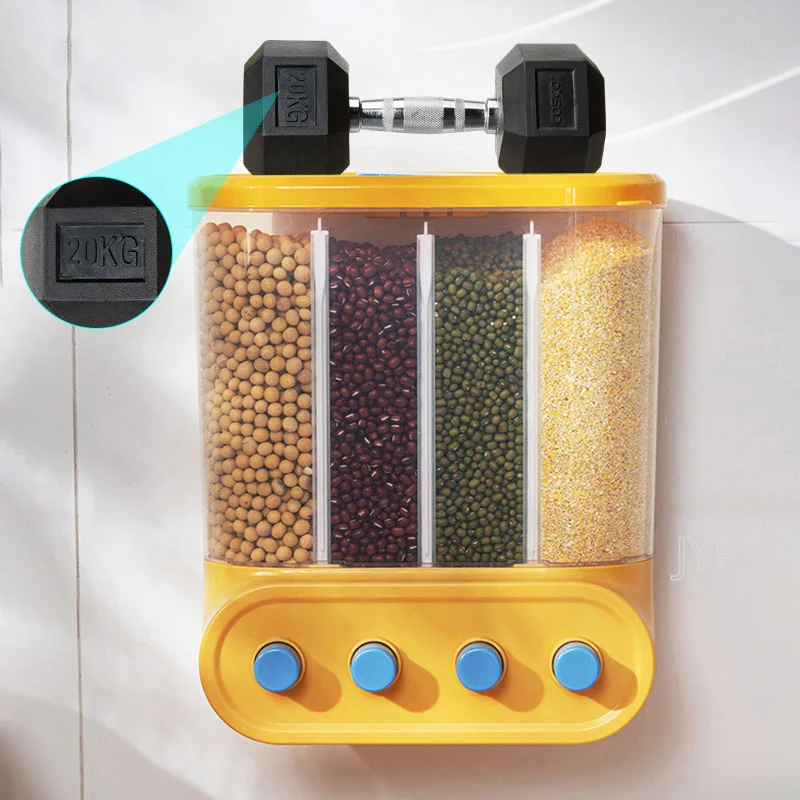 Кухонные контейнеры диспенсер для хлопьев настенный герметичный контейнер